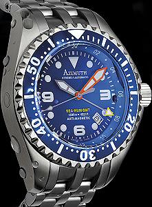 Azimuth Watches SEA-HUM-GMT-BLUE