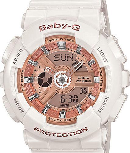 casio baby g white rose gold