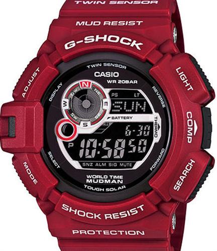 g shock matte red