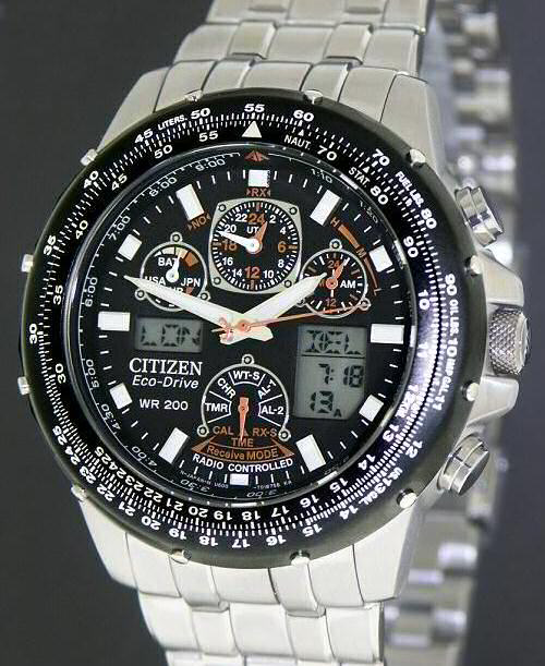 Citizen Atomic/Radio Controlled wrist watches Skyhawk AT Flight