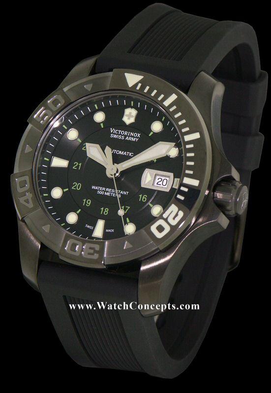 Swiss Army Dive Master wrist watches: Dive Master 500m Auto Black 2413