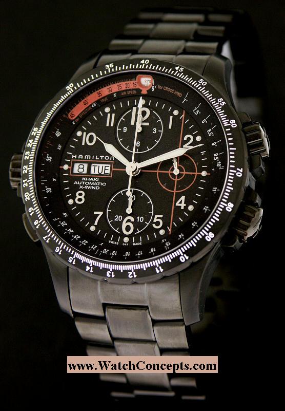 Amazon.com: Hamilton Watch Khaki Aviation X-Wind Auto Chrono