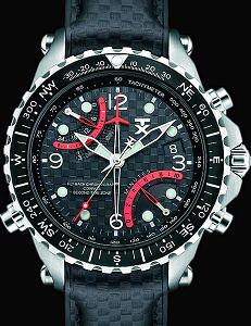 Tx Technoluxury Compass Chronograph wrist watches - Black/Red Fly Back