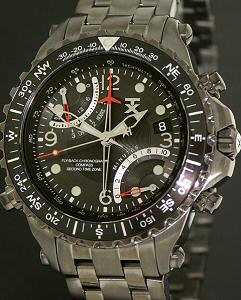 Tx Technoluxury Compass Chronograph wrist watches - Gray Fly-Back