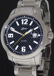 Belair Men Diver wrist watches - Quartzline Seapearl Black A9319/B-BLK.