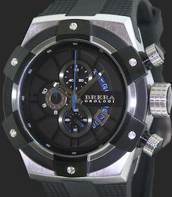 Brera Orologi Super Sportivo wrist watches - Steel And Black