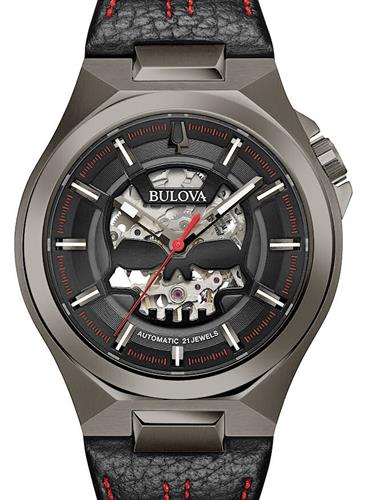 Bulova Automatic wrist watches - Maquina Auto Skeleton W/Skull 98A237.