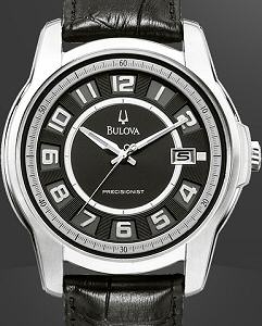 Bulova Precisionist wrist watches - Claremont Black Dial 96B127.