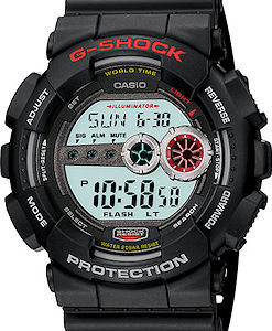 Casio G-Shock wrist watches - G-Shock X-Large Black GD100-1A.