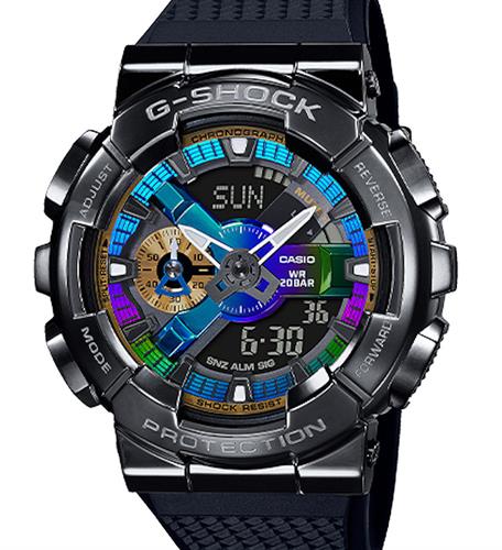 Casio G-Shock wrist watches - Gm110 Series Multi-Color GM110B-1A.