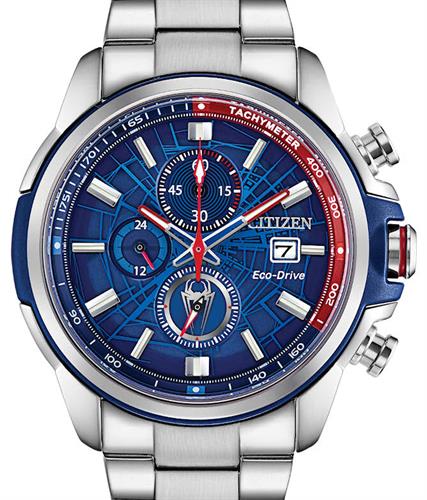 citizen eco drive spider man watch