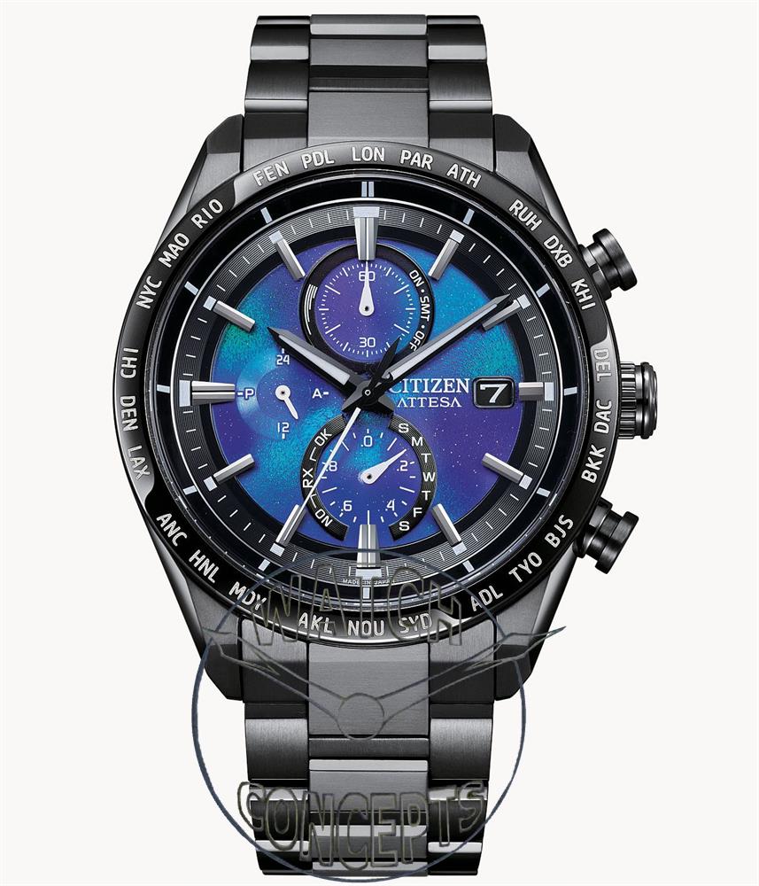 Citizen Atessa wrist watches - Hakuto-R Attesa Purple Cosmos