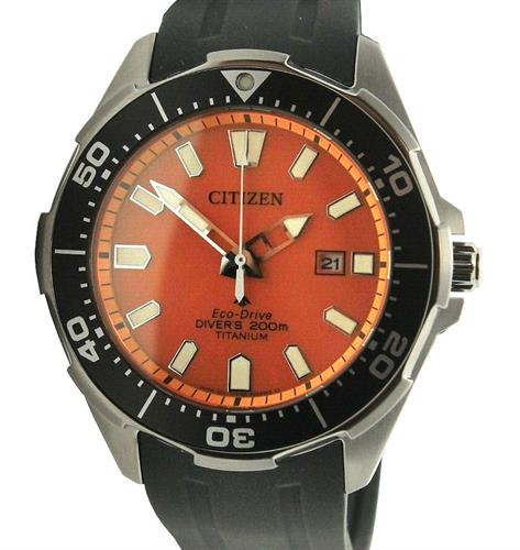 citizen orange dive watch
