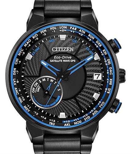 Citizen Satellite Wave wrist watches - Satellite Wave Black/Blue CC3038