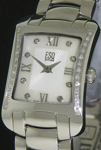 esq by movado ladies wrist watches - verona rectangular