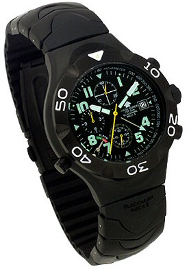 Chase Durer Watchbands Black Blackhawk Mach 3 155bra Blk