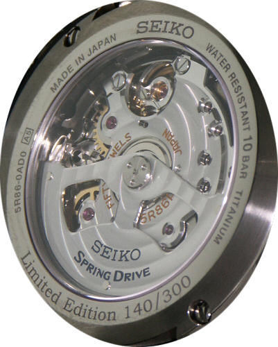 Seiko Spring Drive Caliber 5r86 wrist watches - Spring Drive Chronograph  SPS003.