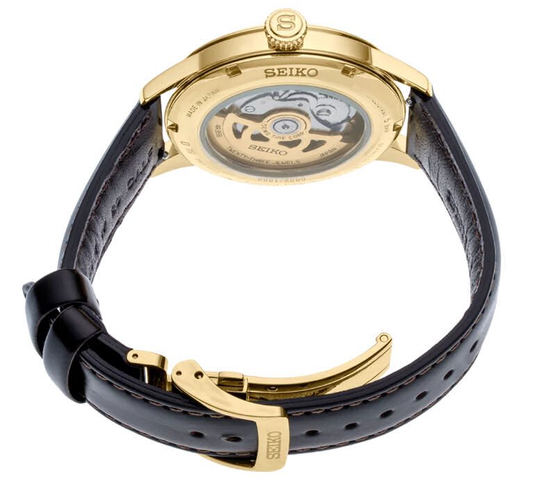 seiko presage gold tone
