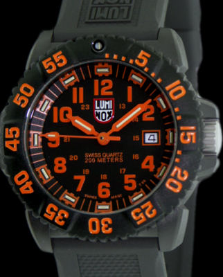 Luminox Us Navy Seal wrist watches - Evo Navy Seal Orange And Black A.3059.
