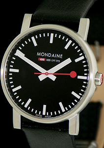 Mondaine Railways Watch wrist watches - Swiss Railway Watch Black A658