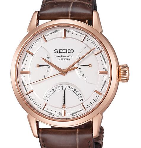 seiko presage gold tone
